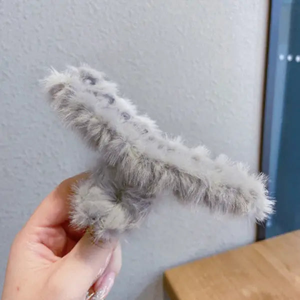 Fuzzy Claw Clip